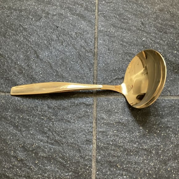 Two-piece gold plated serving utensils set by Rogers - Picture 3 of 4